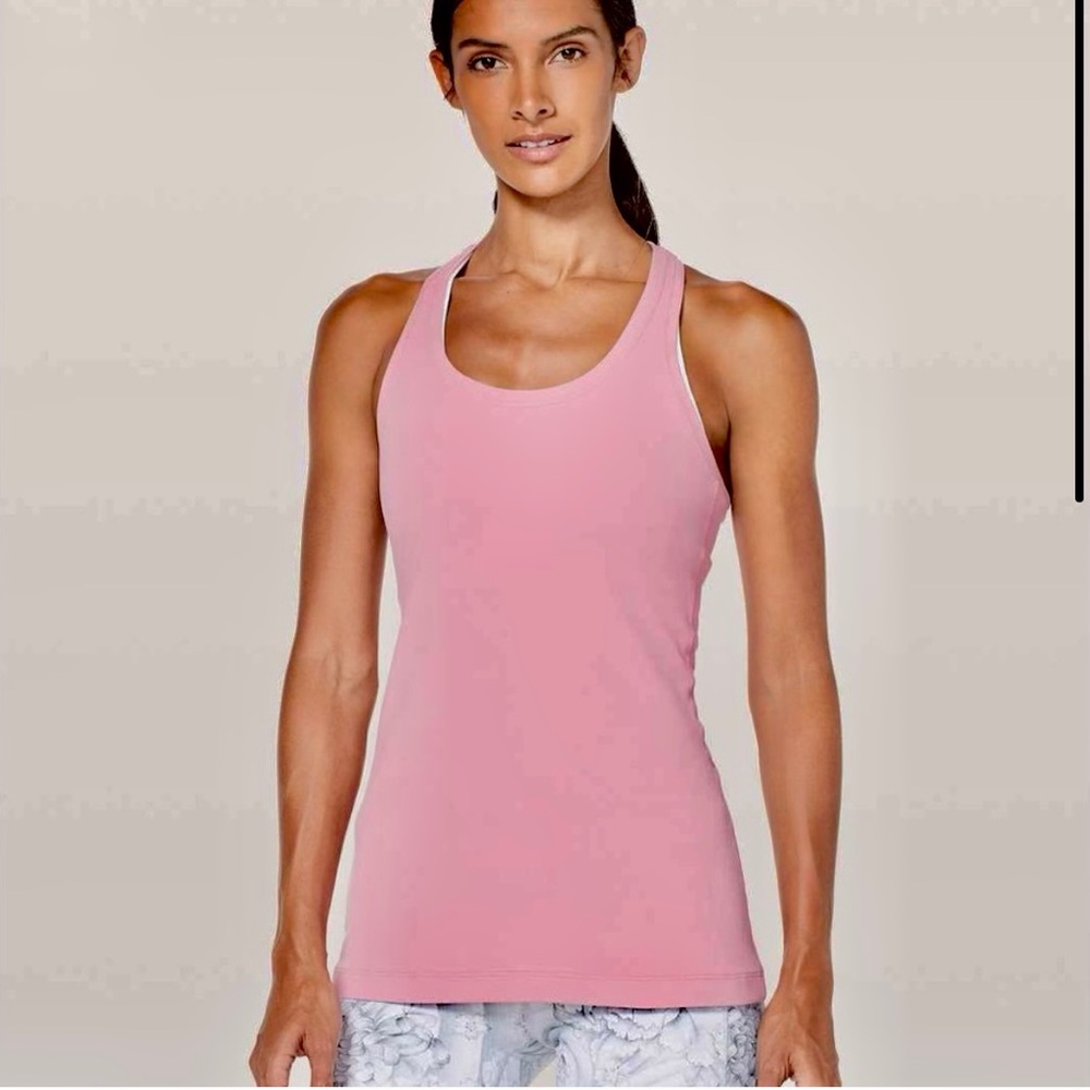 Lululemon Cool Racerback Nulu Tank- Dusty Rose- Size 6